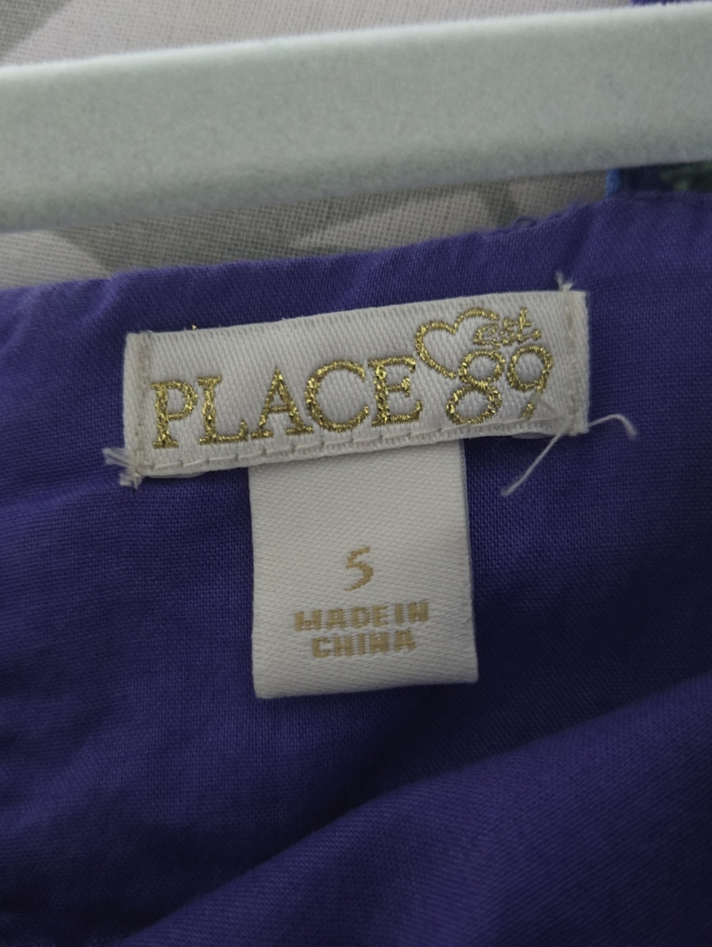 PLACE Girls Size 5 Purple Floral Sundress with Bow Detail & Zipper Back - Picture 2 of 8